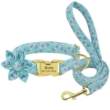 Flower Custom Dog Collar