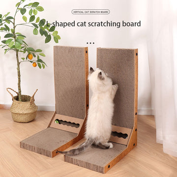 Detachable Cat Scratcher Board L-Shaped Pet Furniture