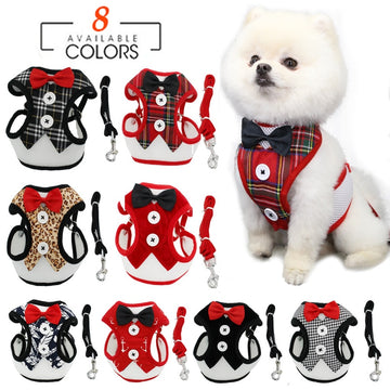 Necktie Traction Rope Christmas Pet Harness